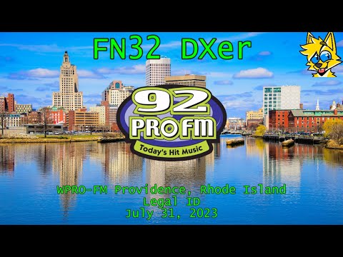 92 PRO-FM | WPRO-FM Providence, Rhode Island Legal ID (7/31/2023)