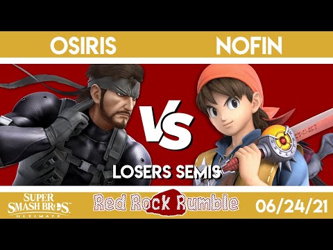 Red Rock Rumble #93 - Osiris (Snake) VS. Nofin (Hero) - Losers Semis - Smash Ultimate