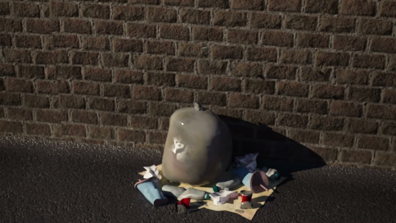 Mosca de lixo animada Modelo 3D