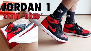 Jordan 1 Satin Bred Quick Unboxing & On Feet