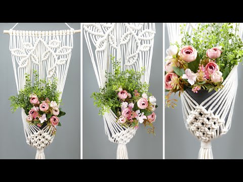 DIY Macrame Plant Hanger Easy NEW Diamond Design