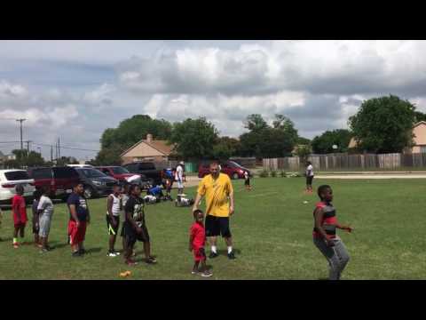 Caleb Josh Micah football practice