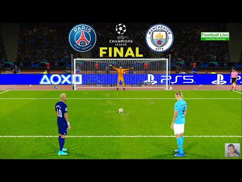 PSG vs Manchester City - Penalty Shootout | Final UEFA Champions League UCL | eFootball PES Gameplay