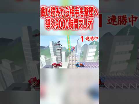 何処からでも相手の行動を読み切り撃墜まで運ぶ9000時間マリオ #スマブラsp #マリオ #エスケー