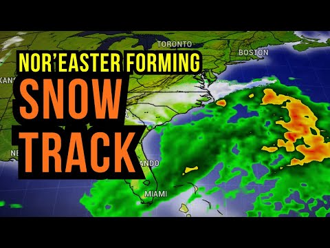 Nor'easter Snow Track...
