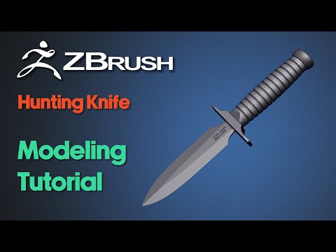 ZBrush Beginner Modeling Tutorial | Hunting Knife