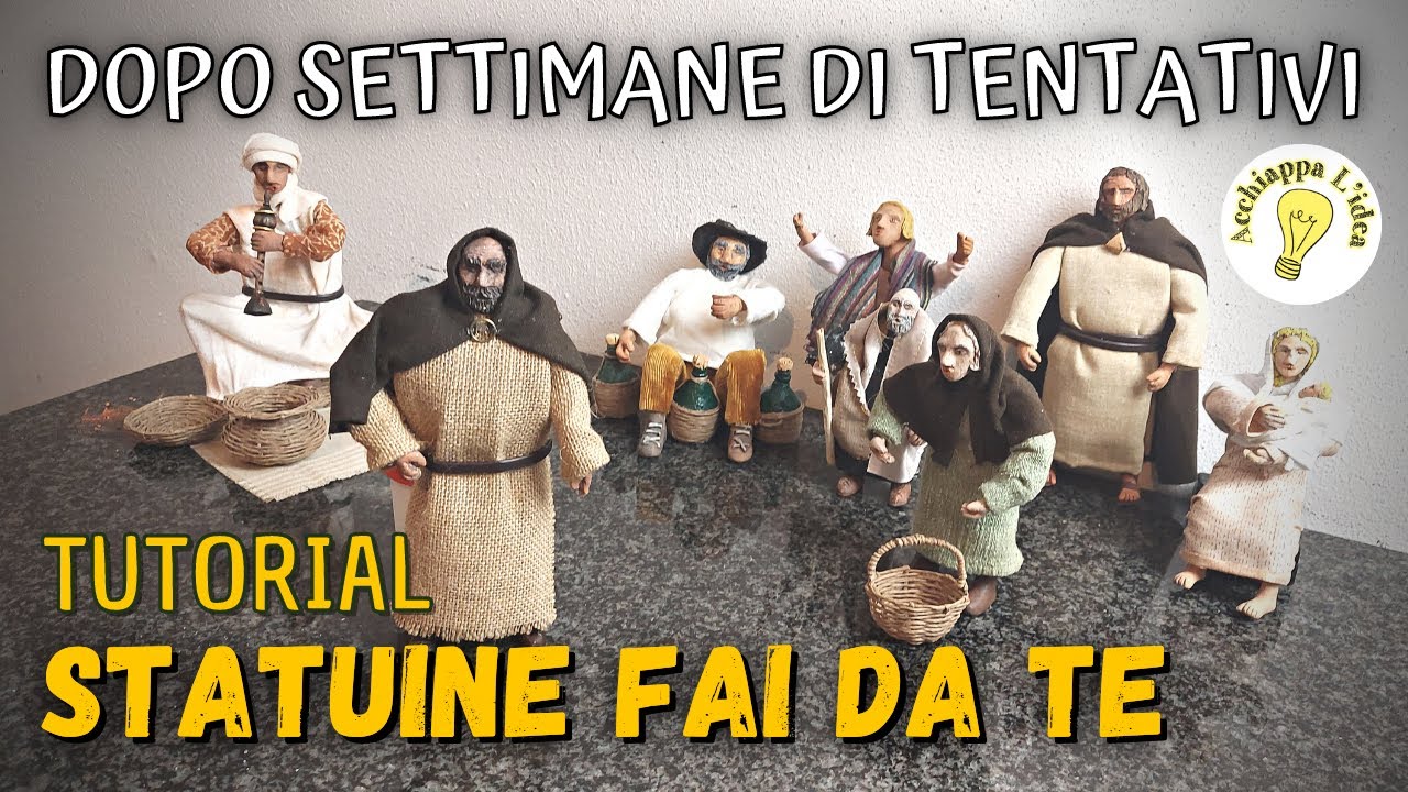 Statuine per Presepe 👫Tutorial Fai da te