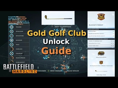 Gold Golf Club! Blackhat Syndicate | How to Unlock - Battlefield Hardline