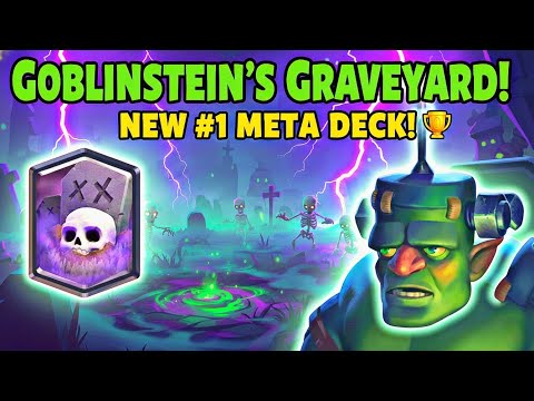 #1 COMBO! 🧟‍♂️ Goblinstein & Graveyard is a Cheat Code! (Clash Royale)