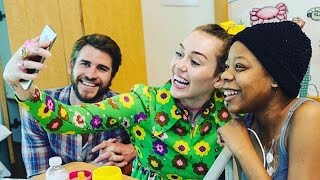 Miley Cyrus and Liam Hemsworth Spend the Day at San Diego Children
