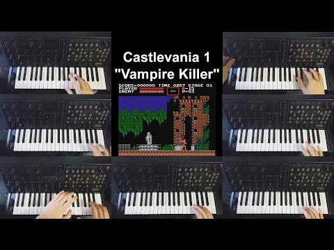 Castlevania 1 "Vampire Killer" on a Korg MS-20