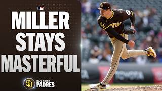 Mason Miller TIES the Padres' consecutive scoreless innings record with another DOMINANT outing! ????????