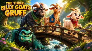 The Three Billy Goats Gruff read aloud 🐐 | Bedtime Stories for Kids Re
