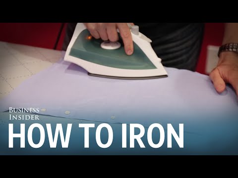 How to iron a dress shirt