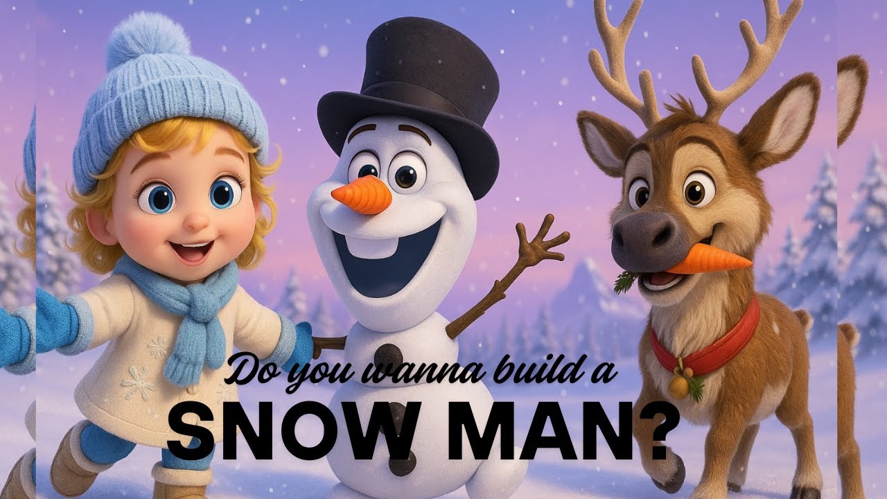 Do You Wanna Build a Snowman? ❄️ | Winter Wonderland Kids Song | Sing Along