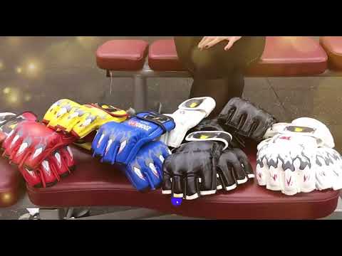 ~子甄彣璟~鬼影 虎爪 拳擊手套 半指 MMA 拳套 UFC散打手套  搏擊 格鬥 打擊訓練  武術泰拳 競賽練習