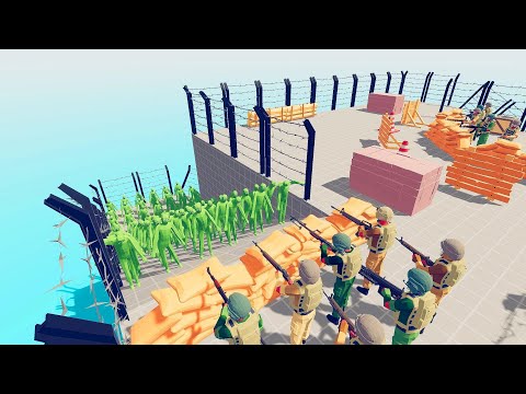 Zombie 100 Units vs Army - Totally Accurate Battle Simulator TABS
