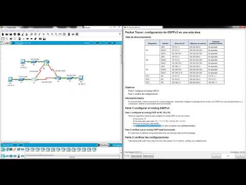 Tutotial y solución | Cisco Packet tracer 8.2.2.7 | configuración de OSPFv2 en una sola área