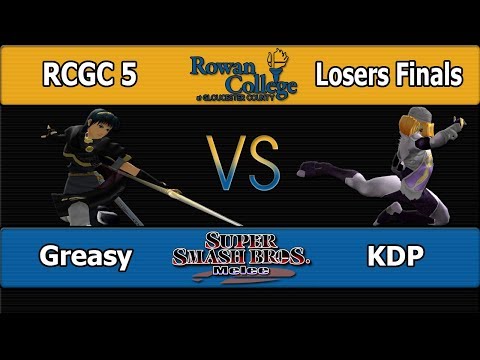 RCGC 5 SSBM: Greasy (Marth) Vs. KDP (Sheik) - LF