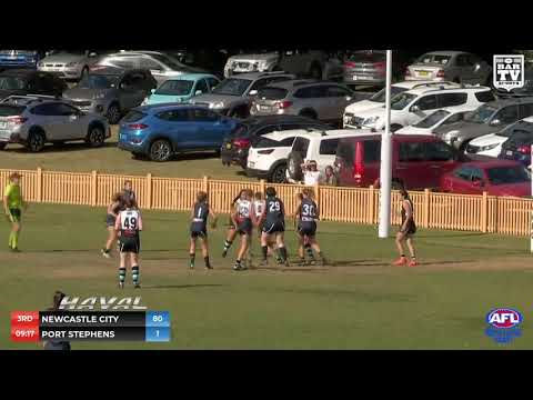 2019 HCCAFL Black Diamond Women's Round 15 Highlights - Newcastle City v Port Power