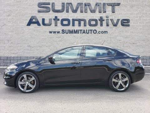 2015 DODGE DART GT FOND DU LAC WISCONSIN PITCH BLACK WALK AROUND REVIEW SOLD! 10148