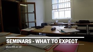 Seminars - what to expect