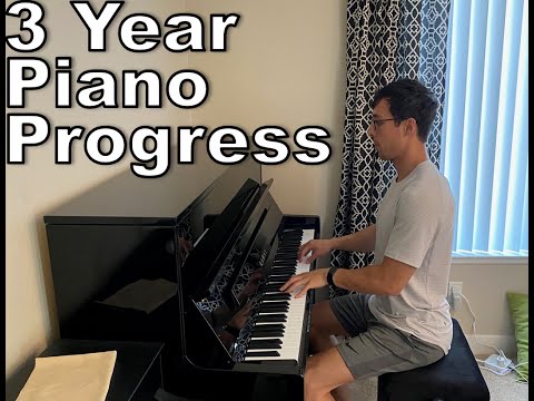 Piano Progress - 3 Year Adult Beginner
