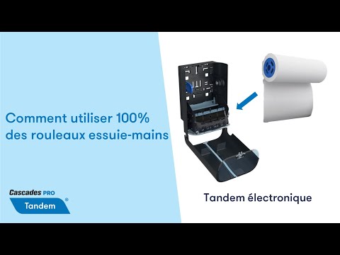 Comment utiliser 100% des rouleaux essuie-mains | Cascades PRO Tandem électronique