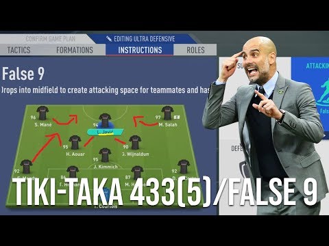 Tiki-Taka Guardiola's (TACTICS) 433(5)/False 9 - FIFA 19 Ultimate Team