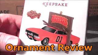 Dukes of Hazzard 2014 Jumpin' General Lee Hallmark Ornament Review - The No Swear Gamer