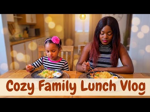 Vlog d'un déjeuner en famille chaleureux ☁️ Ma vie de maman et mes repas avec mes filles