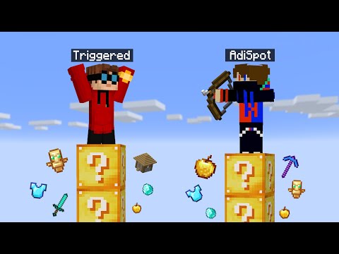 Lucky Block Tower Race NOOB Vs PRO CHALLENGE! - Minecraft