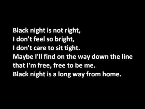 Deep Purple - Black Night (lyrics on screen)
