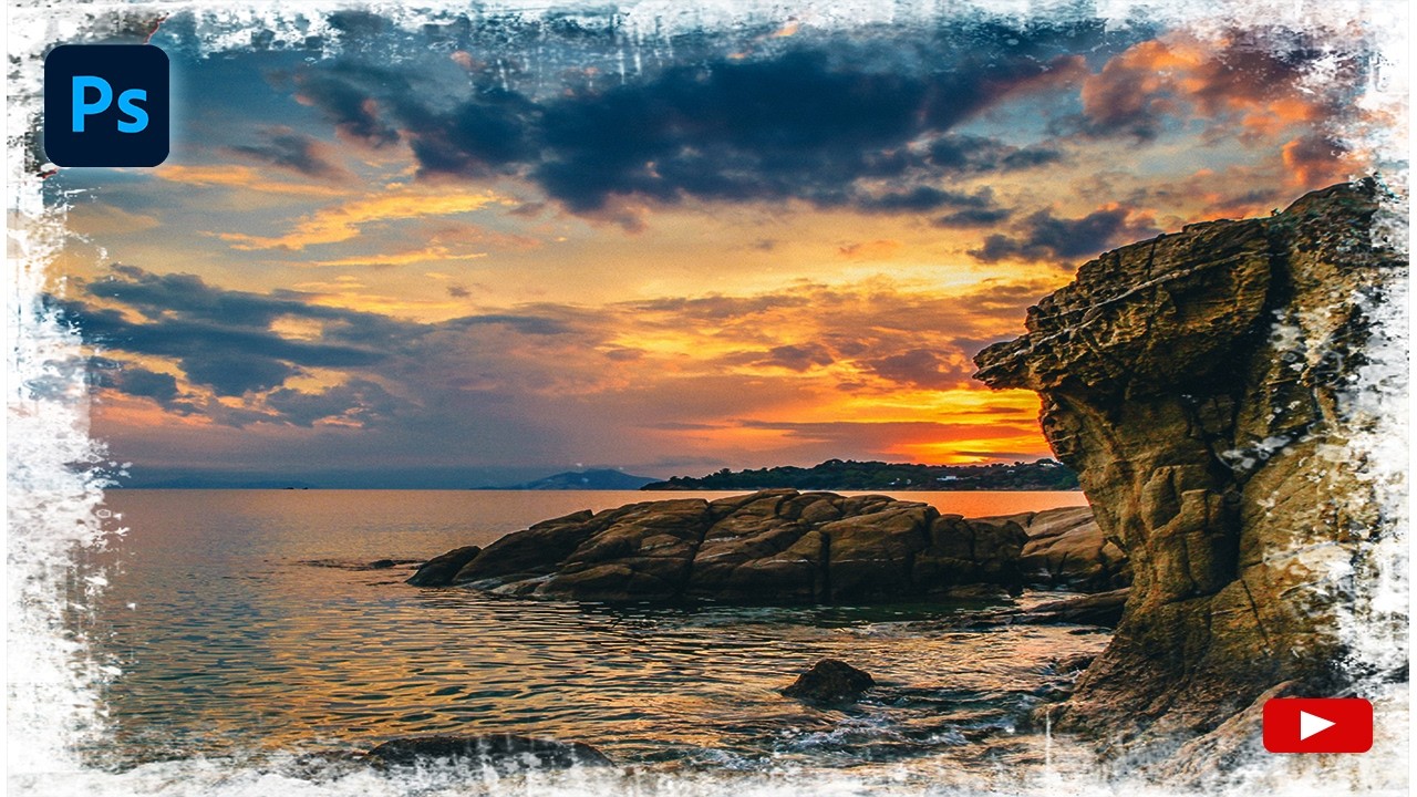 How To Make Grunge Border in Photoshop