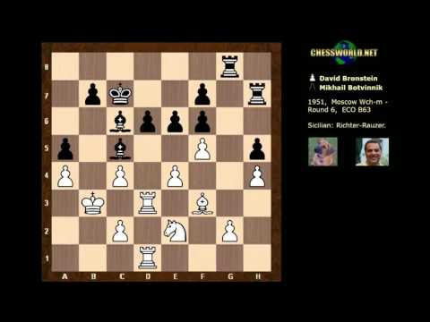 Evolution of Chess Style #189: Botvinnik - Bronstein : Game 6: World Championship Match (1951)