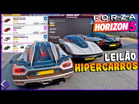 FORZA HORIZON 5 - GOLIAS com HIPERCARROS DE LEILÃO "ban ao vivo"