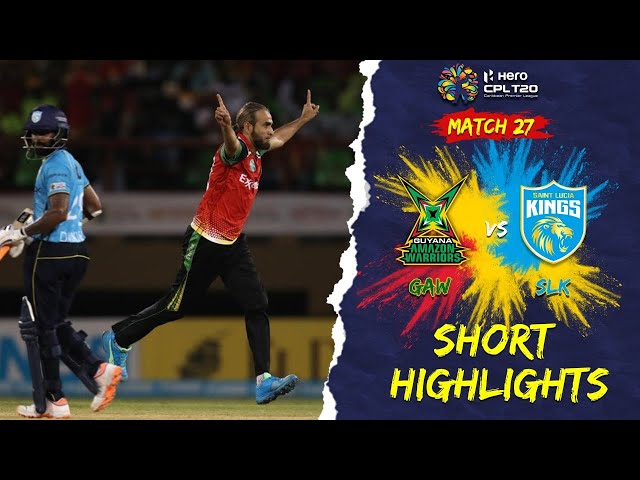 Guyana Amazon Warriors vs St Lucia Kings – Match Highlights