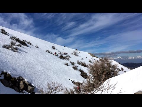 Καθαρό, χιονισμένες πλαγιές  Δίκτης