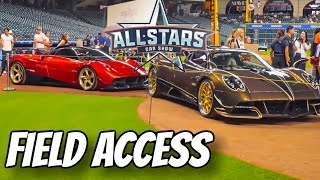 The World's Craziest Carshow Inside BASEBALL Stadium! Pagani, Hennessey, Ferrari!