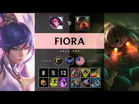 Fiora Top vs Nautilus: Unstoppable - NA Diamond Patch 25.S1.1