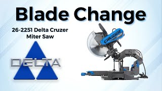 Changing the Blade on the Delta Cruzer