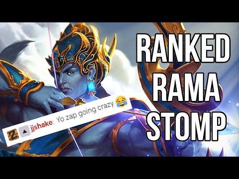 THIS IS WHY YOU DON'T GANK THE ZAPMAN - Rama Gameplay (S7 Smite Grandmasters Ranked)
