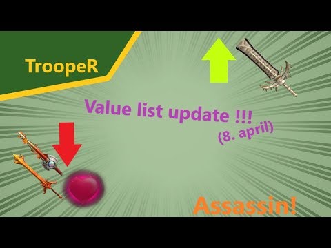 Assassin Value List March 2019 New Link To Value List - assassin value list update april 8th