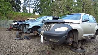 4K Walk Through Junkyard With Hundreds of Damaged Cars, Pick n Pull in Lynnwood, WA Washington USA