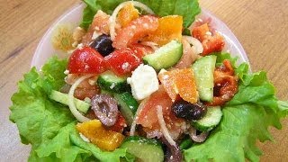 preview picture of video 'Греческий салат / Greek salad'