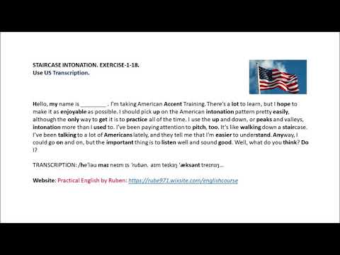 READING WITH STAIRCASE INTONATION