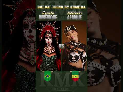 Dai Dai trend by Shakira #transition #makeup #shakira #burnaboy #fifa #kmktiktokchallenge