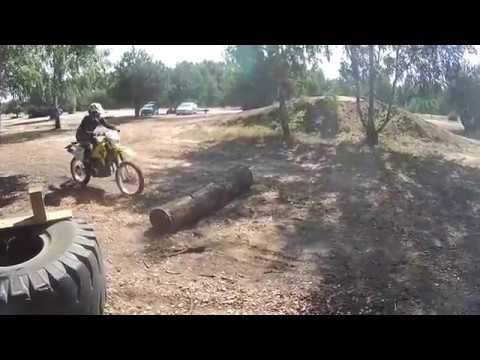 DRZ400E Log Hopping Training