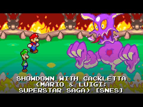Showdown With Cackletta (Mario & Luigi: Superstar Saga) [16-bit, SNES]