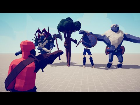 Kratos God Of War vs Every Faction - Modded Totally Accurate Battle Simulator TABS